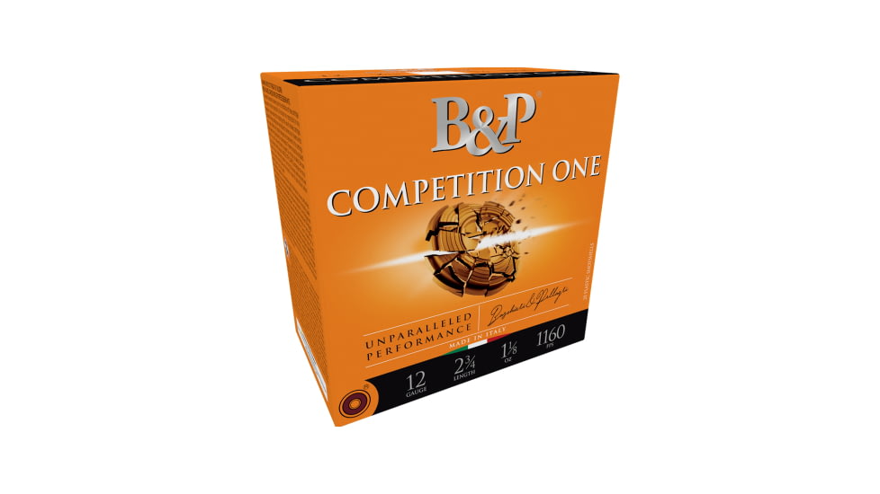 Baschieri &amp; Pellagri Competition One 12 Gauge 1.125 oz 2.75in Shotgun Ammo, #8, 25 Rounds, 12B32CP8