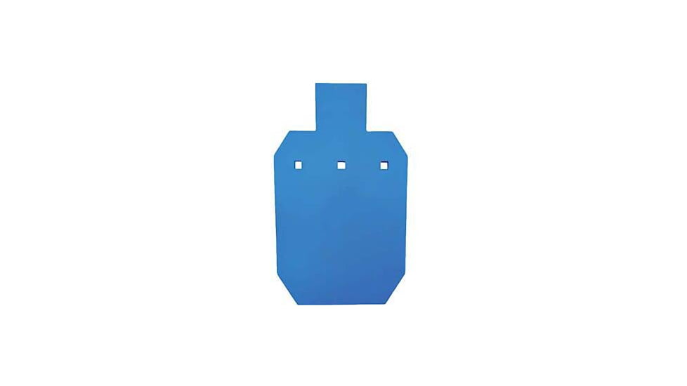 Bash Target Supply AR-500 Steel Target Silhouette Half Size 9x15 in, 1/2 in Thick, Powder Coated Blue