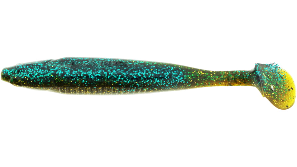 Bass Assassin Bang Lures Die Dapper Swimbait, 3.5in, 10 per Pack, Gold Rush, 3.5, DDA78495