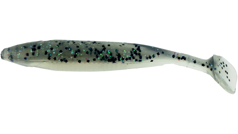 Bass Assassin Bang Lures Die Dapper Swimbait, 3.5in, 10 per Pack, Grey Ghost, 3.5, DDA78443