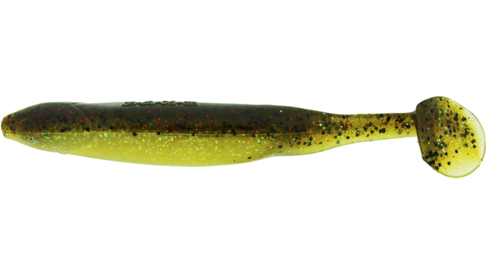 Bass Assassin Bang Lures Die Dapper Swimbait, 5in, 10 per Pack, Chico's Red Ear, 5, DDA41540