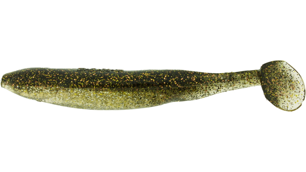 Bass Assassin Bang Lures Die Dapper Swimbait, 5in, 10 per Pack, Mama's 14K, 5, DDA41312