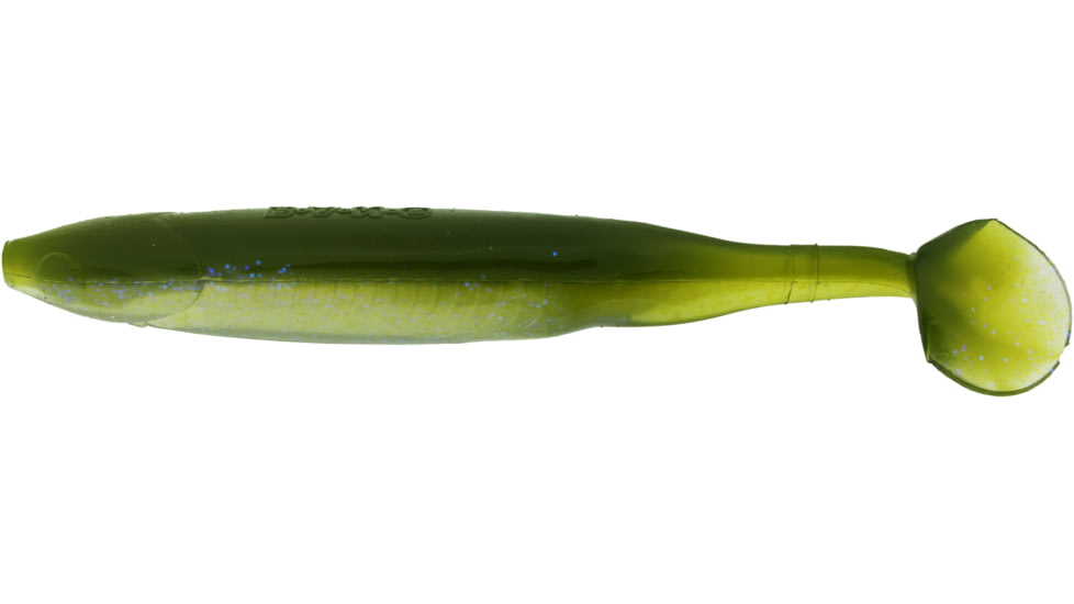 Bass Assassin Bang Lures Die Dapper Swimbait, 5in, 10 per Pack, Watermelon Shine, 5, DDA41539