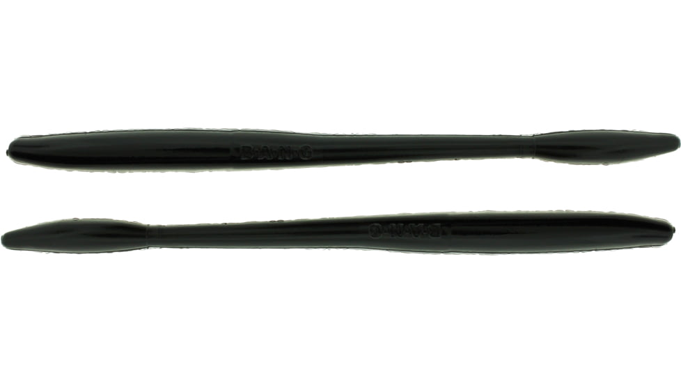 Bass Assassin BANG Lures Tapout, 6in, 12 per Pack, Black, 6, TO59100