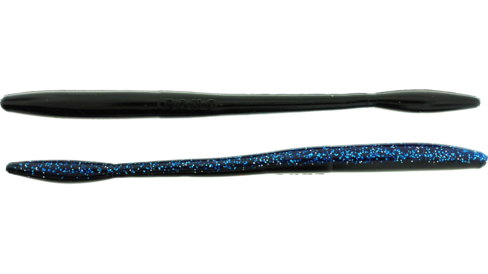 Bass Assassin BANG Lures Tapout, 6in, 12 per Pack, Blue Shadow Glitter, 6, TO59477