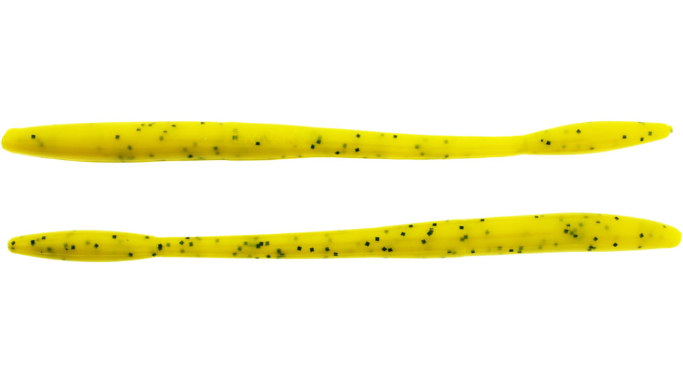 Bass Assassin BANG Lures Tapout, 6in, 12 per Pack, Yellow/Black Glitter, 6, TO59455