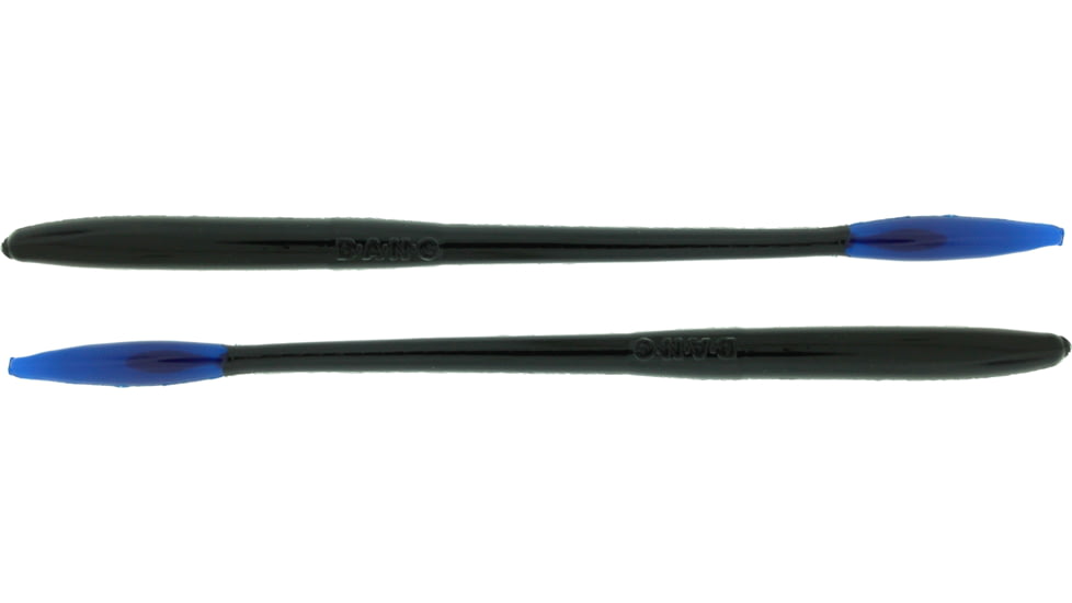 Bass Assassin BANG Lures Tapout, 7.5in, 12 per Pack, Black/Blue Tail, 7.5, TO64200