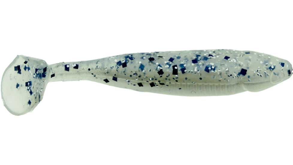 Bass Assassin Crappie Dapper Swimbait, 2in, 10 per Pack, Crystal Shad, 2, DDA48343