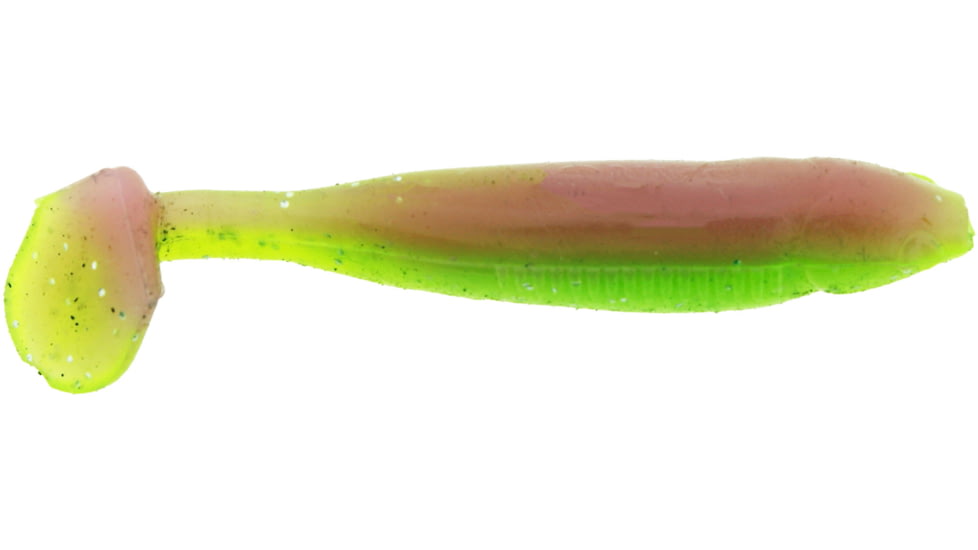 Bass Assassin Crappie Dapper Swimbait, 2in, 10 per Pack, Electric Chicken, 2, DDA48376