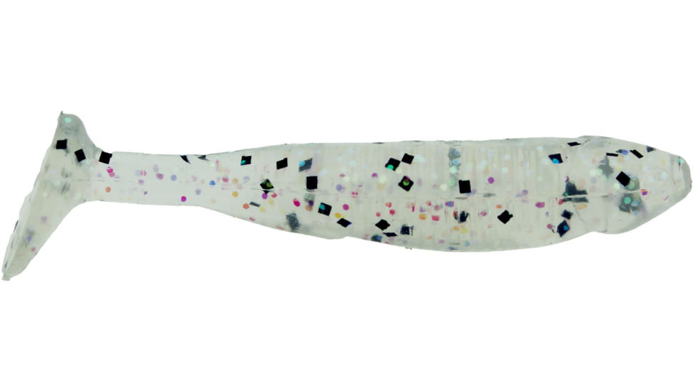 Bass Assassin Crappie Dapper Swimbait, 2in, 10 per Pack, Green Moon, 2, DDA48435