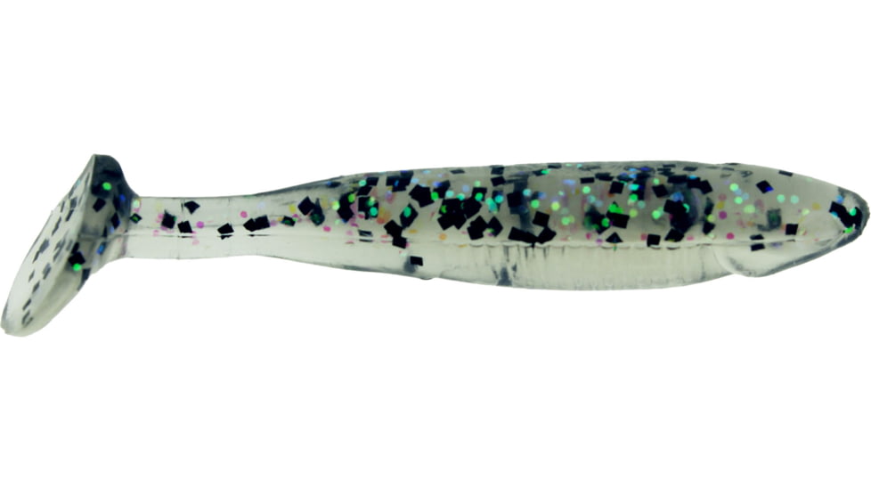 Bass Assassin Crappie Dapper Swimbait, 2in, 10 per Pack, Grey Ghost, 2, DDA48443