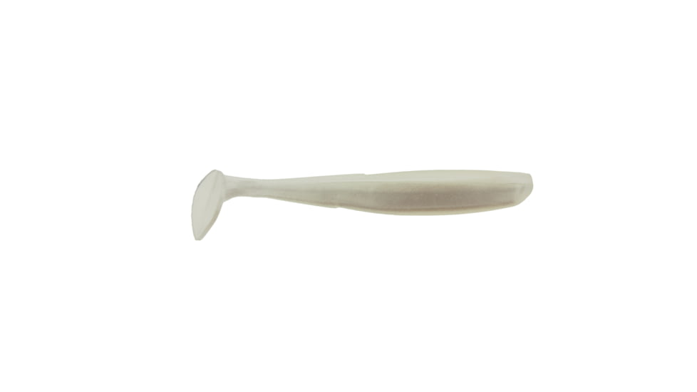 Bass Assassin Elite Shiner Soft Bait, 8, 4in, Pearl, ES95110