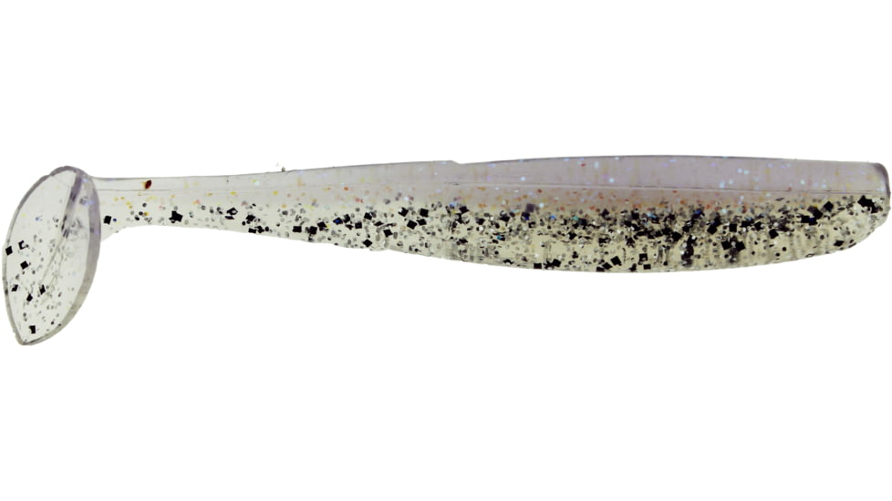 Bass Assassin Lures Elite Shiner, 4in, 8 per Pack, Albino Halo, 4, ES95328