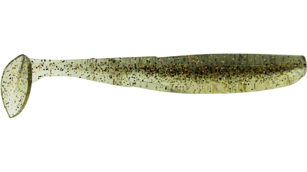 Bass Assassin Lures Elite Shiner, 4in, 8 per Pack, Mama's 14K, 4, ES95312
