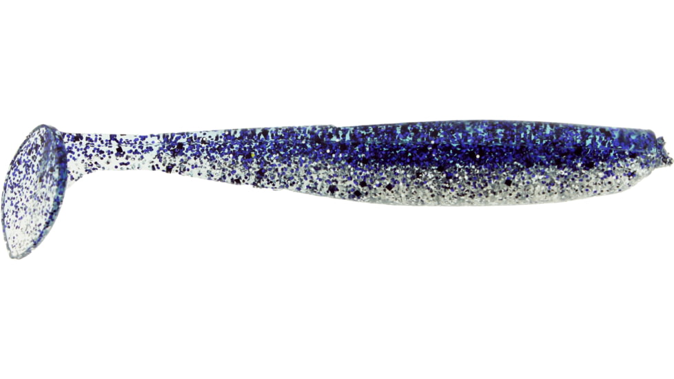 Bass Assassin Lures Elite Shiner, 4in, 8 per Pack, Purple Ice, 4, ES95541