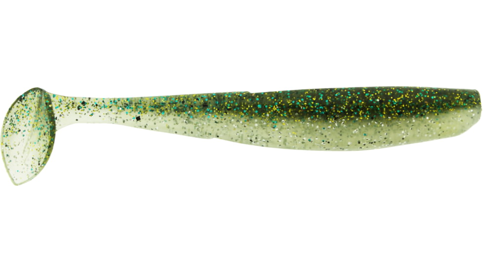 Bass Assassin Lures Elite Shiner, 4in, 8 per Pack, Silver Flash Minnow, 4, ES95423