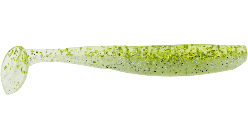 Bass Assassin Lures Elite Shiner, 4in, 8 per Pack, Smoke Wagon, 4, ES95339