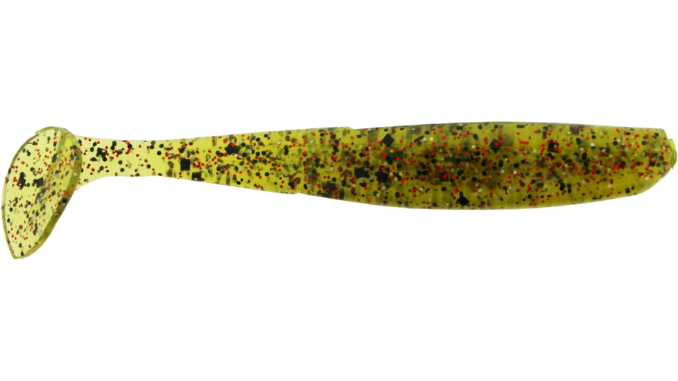 Bass Assassin Lures Elite Shiner, 4in, 8 per Pack, Watermelon Red Magic, 4, ES95568