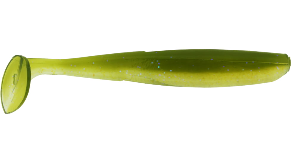 Bass Assassin Lures Elite Shiner, 4in, 8 per Pack, Watermelon Shine, 4, ES95539