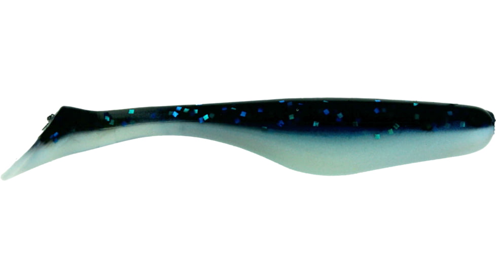 Bass Assassin Lures Turbo Shad Swimbait, 4in, 10 per Pack, Blue Mackeral, 4, TSA30593