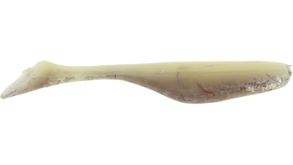 Bass Assassin Lures Turbo Shad Swimbait, 4in, 10 per Pack, Bone Diamond, 4, TSA30317