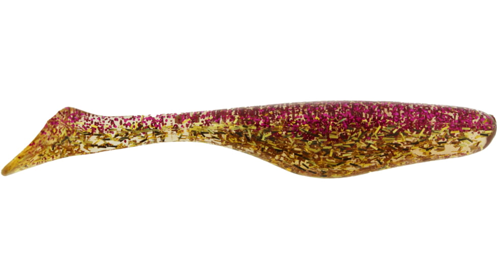 Bass Assassin Lures Turbo Shad Swimbait, 4in, 10 per Pack, Boodreaux, 4, TSA30575
