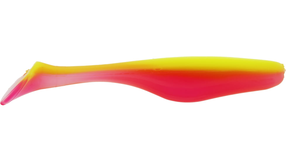 Bass Assassin Lures Turbo Shad Swimbait, 4in, 10 per Pack, Candy Corn, 4, TSA30305
