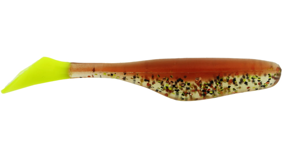 Bass Assassin Lures Turbo Shad Swimbait, 4in, 10 per Pack, Copperhead, 4, TSA30262