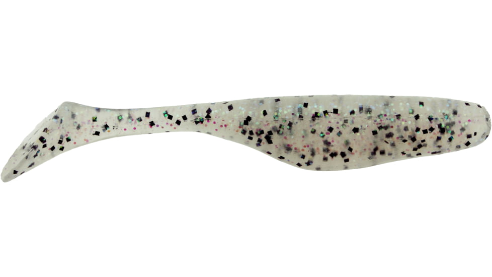 Bass Assassin Lures Turbo Shad Swimbait, 4in, 10 per Pack, Green Moon, 4, TSA30435