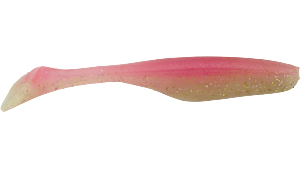 Bass Assassin Lures Turbo Shad Swimbait, 4in, 10 per Pack, Laguna Shrimp, 4, TSA30595
