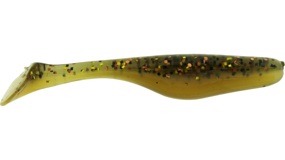 Bass Assassin Lures Turbo Shad Swimbait, 4in, 10 per Pack, Molting, 4, TSA30516