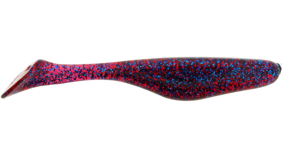 Bass Assassin Lures Turbo Shad Swimbait, 4in, 10 per Pack, Plum, 4, TSA30420