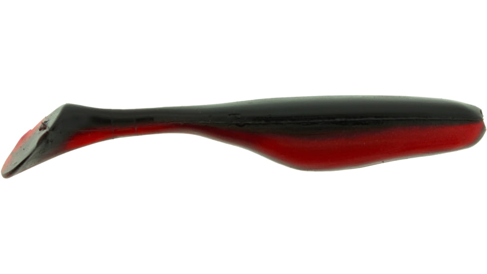Bass Assassin Lures Turbo Shad Swimbait, 4in, 10 per Pack, Red Shad, 4, TSA30304