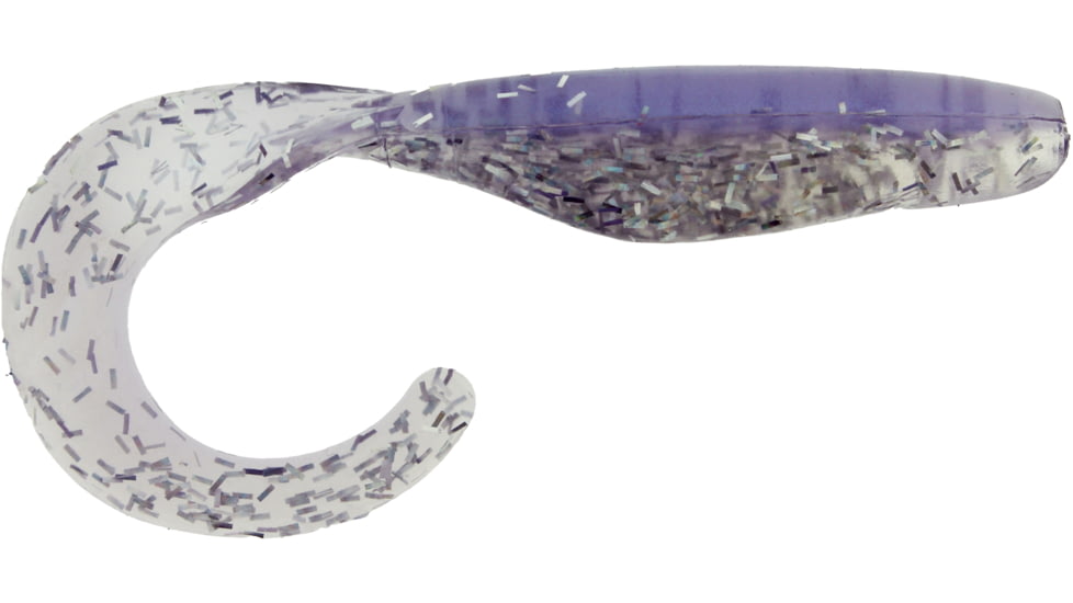 Bass Assassin Walleye Assassin Curly Shad, 4in, 10 per Pack, Opening Night, 4, WC33385