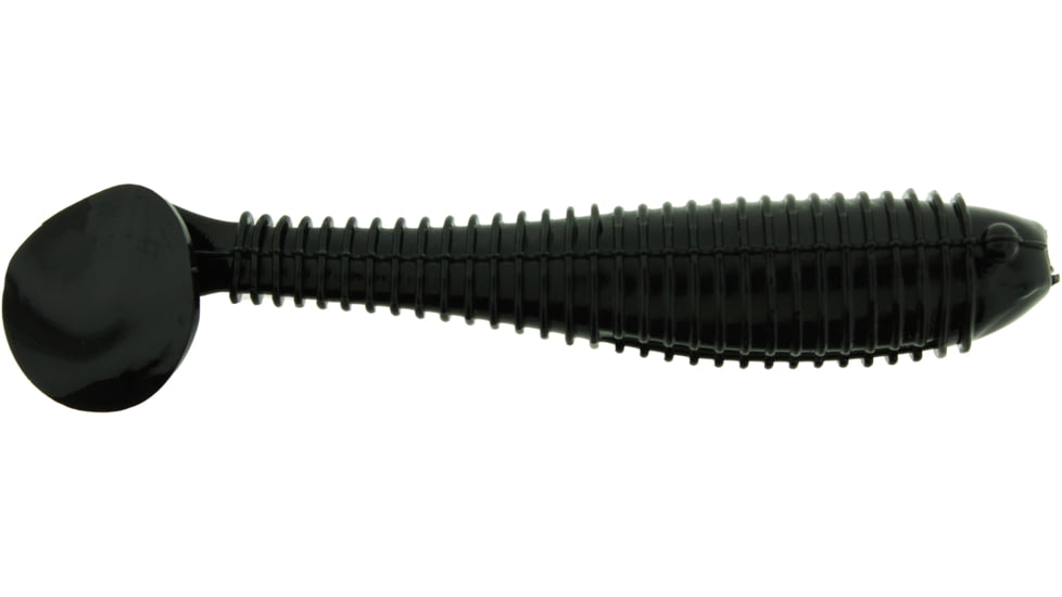 Bass Assassin Walleye Assassin Litl Boss, 3.5in, 6 per Pack, Black, 3.5, WBS31100