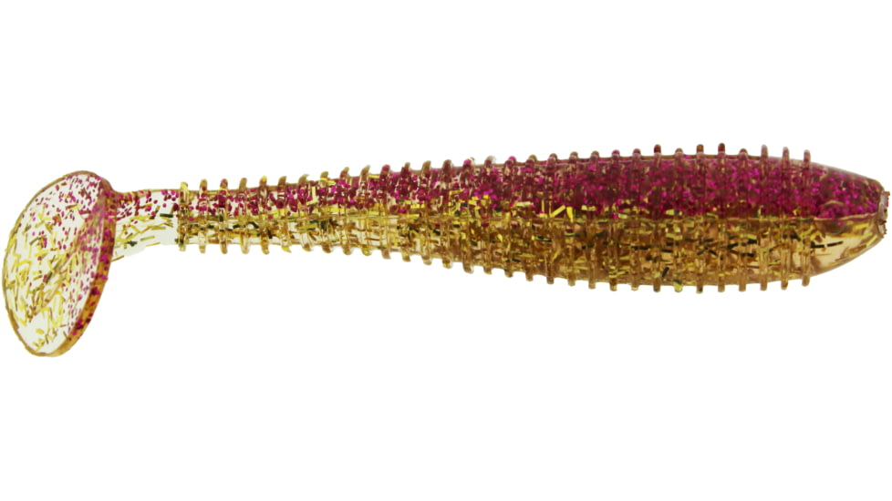 Bass Assassin Walleye Assassin Litl Boss, 3.5in, 6 per Pack, Boodreaux, 3.5, WBS31575