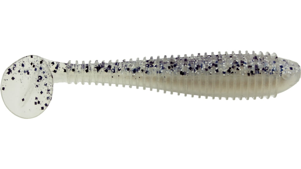Bass Assassin Walleye Assassin Litl Boss, 3.5in, 6 per Pack, Crystal Shad, 3.5, WBS31343