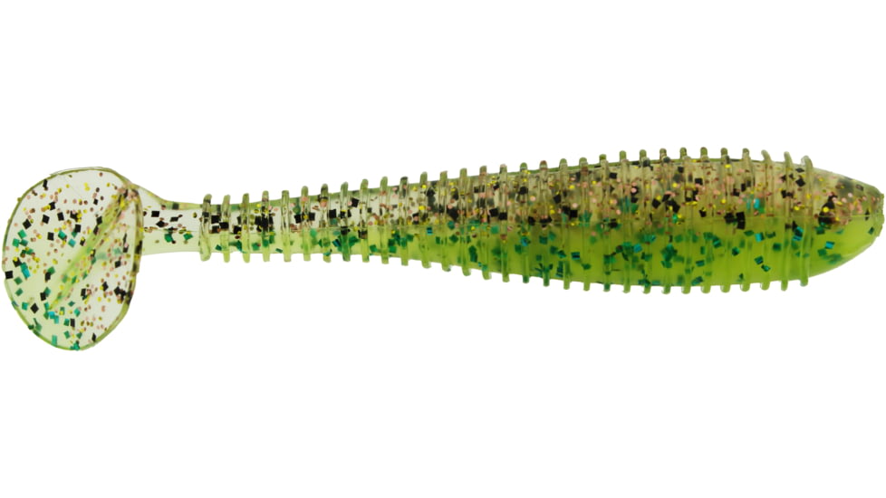 Bass Assassin Walleye Assassin Litl Boss, 3.5in, 6 per Pack, Glitterbug, 3.5, WBS31323