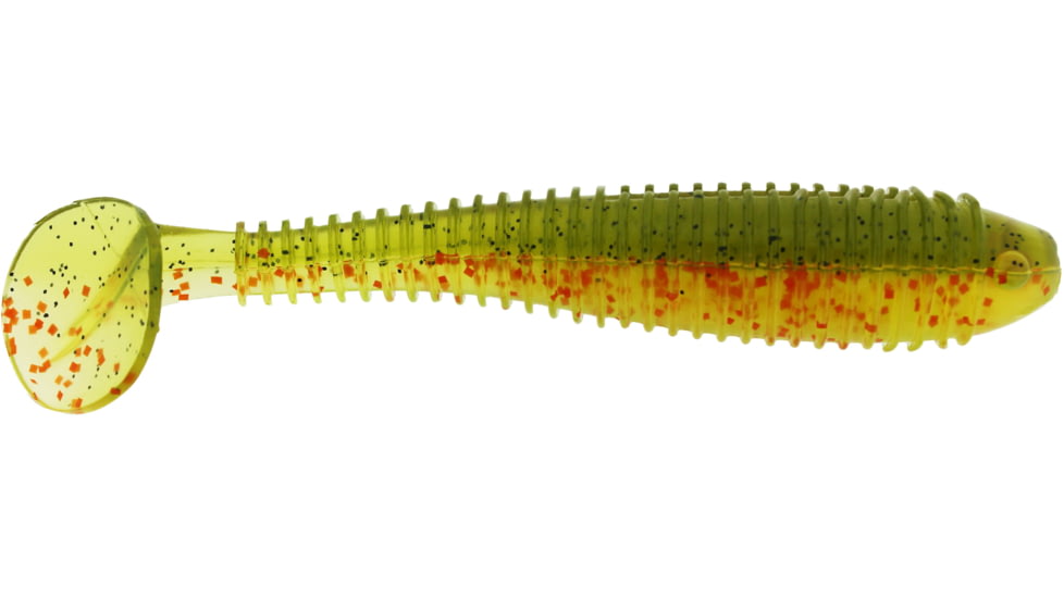 Bass Assassin Walleye Assassin Litl Boss, 3.5in, 6 per Pack, Male Perch, 3.5, WBS31562