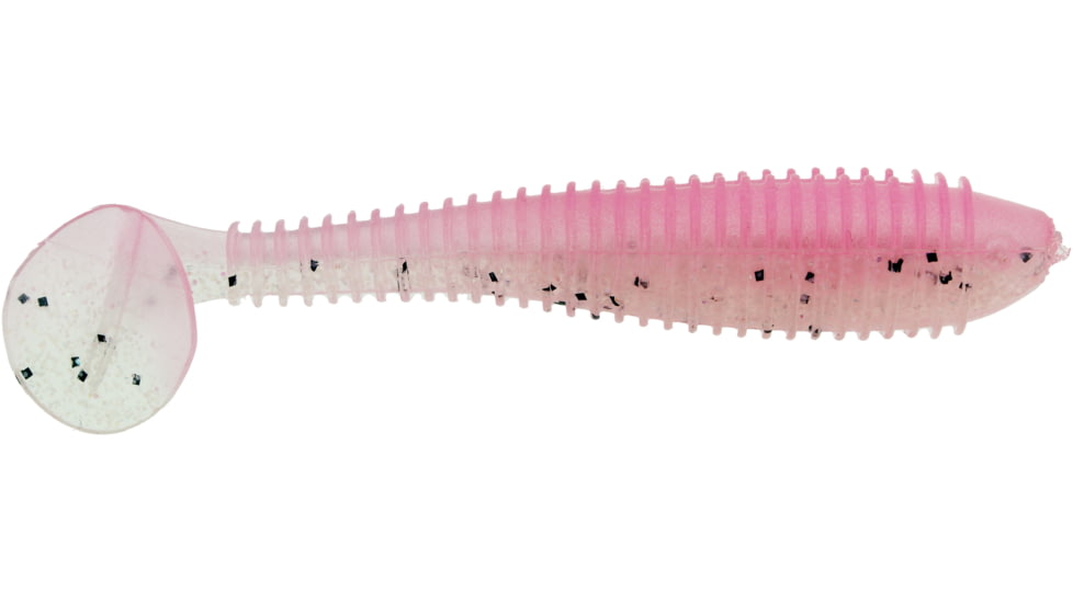 Bass Assassin Walleye Assassin Litl Boss, 3.5in, 6 per Pack, Pink Ghost, 3.5, WBS31476