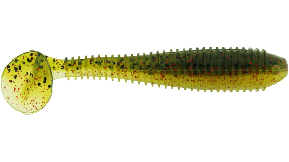 Bass Assassin Walleye Assassin Litl Boss, 3.5in, 6 per Pack, Trickster, 3.5, WBS31468