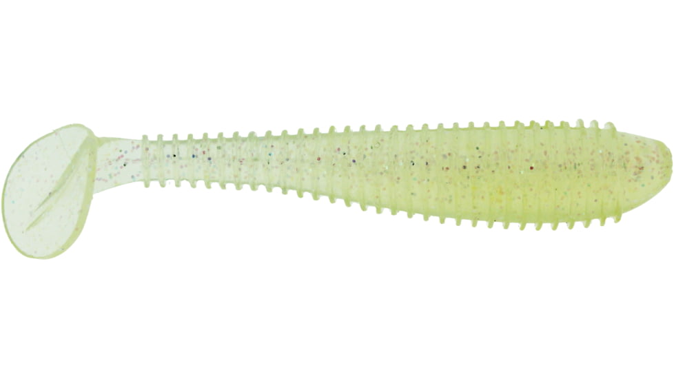 Bass Assassin Walleye Assassin Litl Boss, 3.5in, 6 per Pack, Yellow Sunfish, 3.5, WBS31592