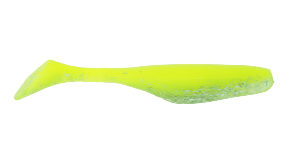 Bass Assassin Walleye Turbo Shad, 10, 4in, Treuse Goose, WA32319