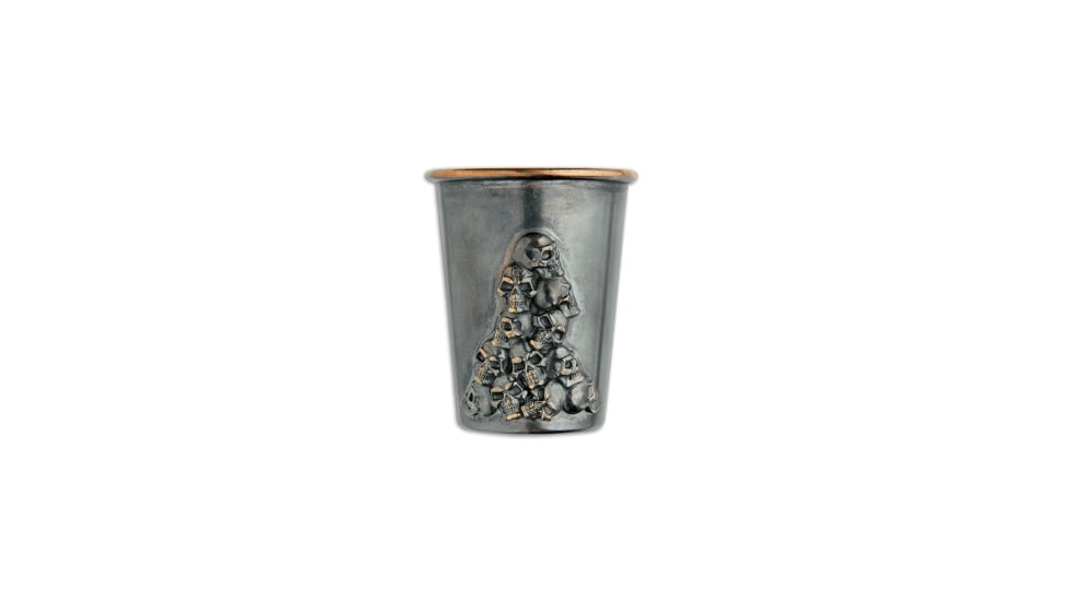 Bastinelli Creations Bastinelli Shot Glass Skulls Two Sides, Copper, One Size, BHQ-102293