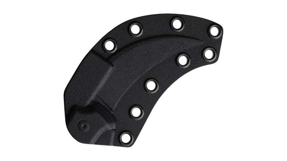 Bastinelli Creations Fury Fixed Blade Knife, 7.25in Overall, 2.63in Black PVD Coated Bohler M390 Stainless Karambit Blade, Black Canvas Micarta Handle, Black Kydex Sheath, BC-38 PVD