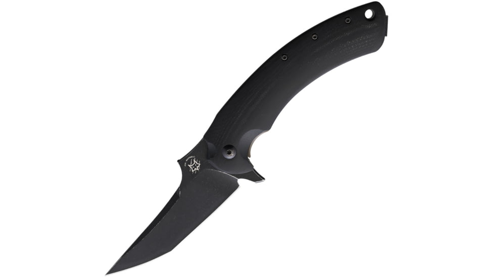 Bastinelli Creations Gecko Framelock Folding Knife, Black G10 handle with titanium back handle, GECKO FOLDER PVD