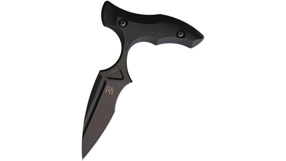 Bastinelli Creations MANAIA Push Dagger Knives - Push Dagger, 6.25in Overall, 3.5in Black SW N690 SS Blade, Black G10 Handle, Jared Wihongi Collaboration, Black Kydex Sheath, Black, MANAIA 3D BLACK