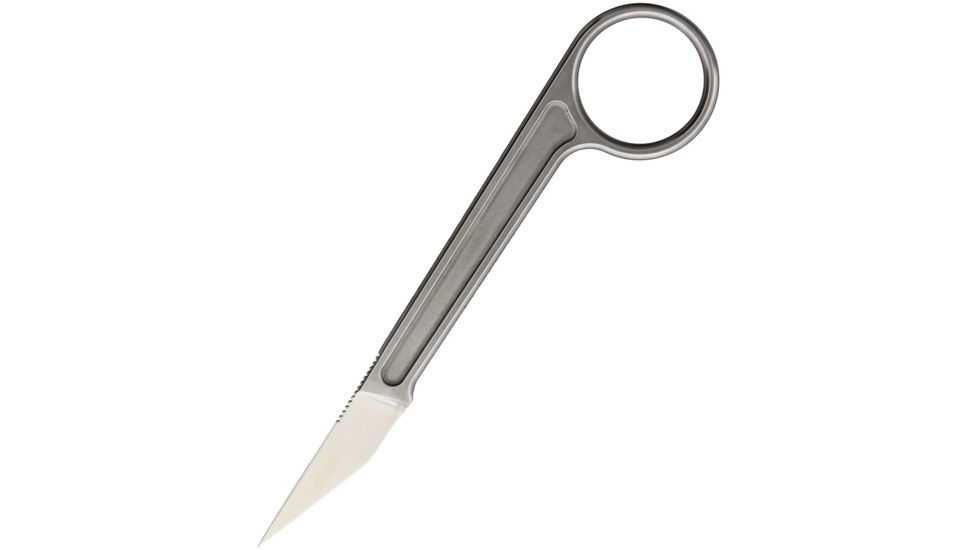 Bastinelli Creations Picoeur Satin/Stonewash Fixed Blade Knife, 1.5in, N690Co Steel, Standard Edge, Satin, Stonewash Handle BAS13