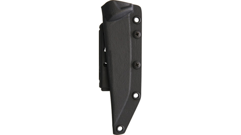 Bastinelli Creations PY Knife, 10in Overall, 5in Black Pvd Coated Bohler N690 SS Tanto Blade, Black G10 Handle, Collaboration With Fred Mastro And Funker Tactical, Black Kydex Sheath, PY