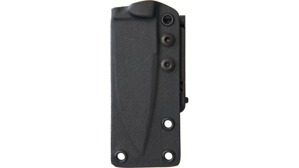 Bastinelli Creations R.E.D, V2 Knife, 8.5in Overall, 4in Black Pvd Coated Partially Serrated Bohler N690 SS Drop Point, Black G10 Handle, Black Kydex Sheath, BAS04V2S